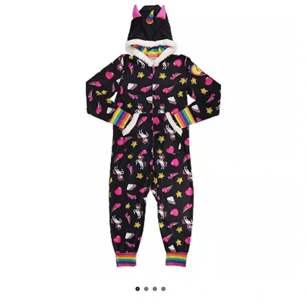 Jojo siwa hooded costume one piece pajama - Picture 3 of 5